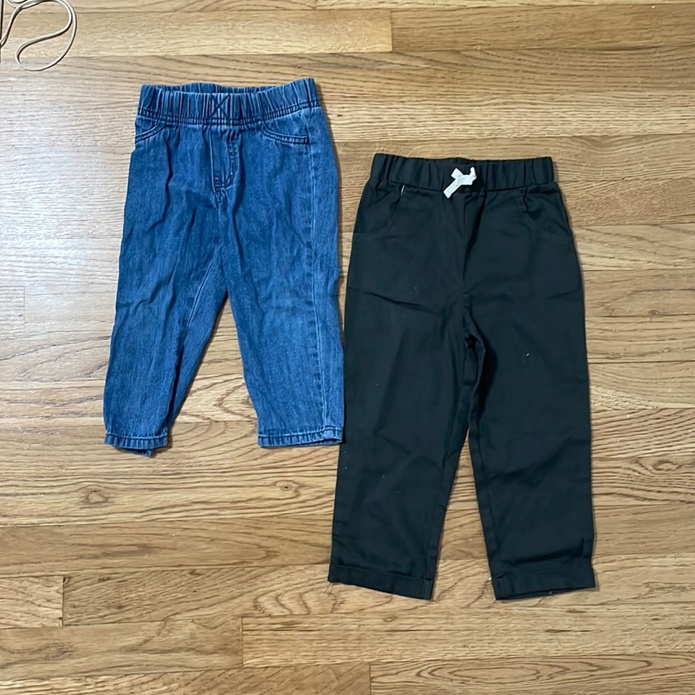 Two pairs of toddler boy pants